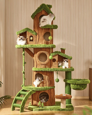 7.71 ft Tall Jungle Tree Cat Tower