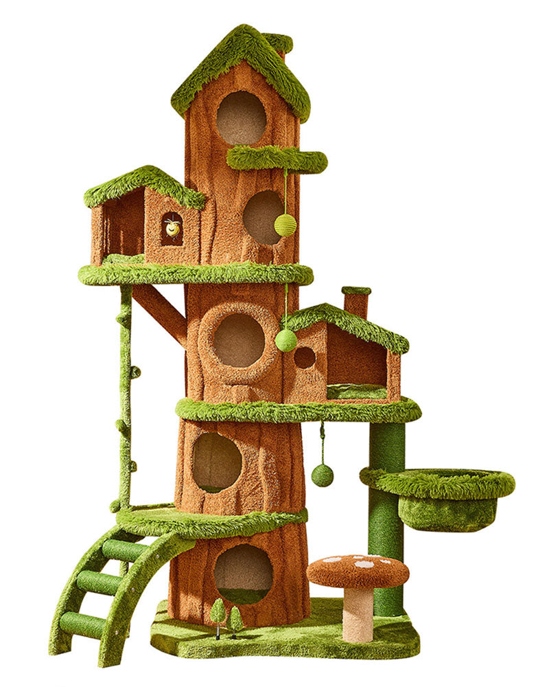 7.71 ft Tall Jungle Tree Cat Tower