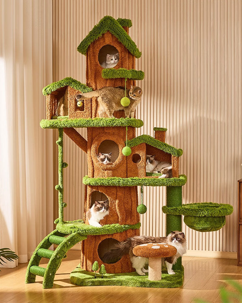 7.71 ft Tall Jungle Tree Cat Tower