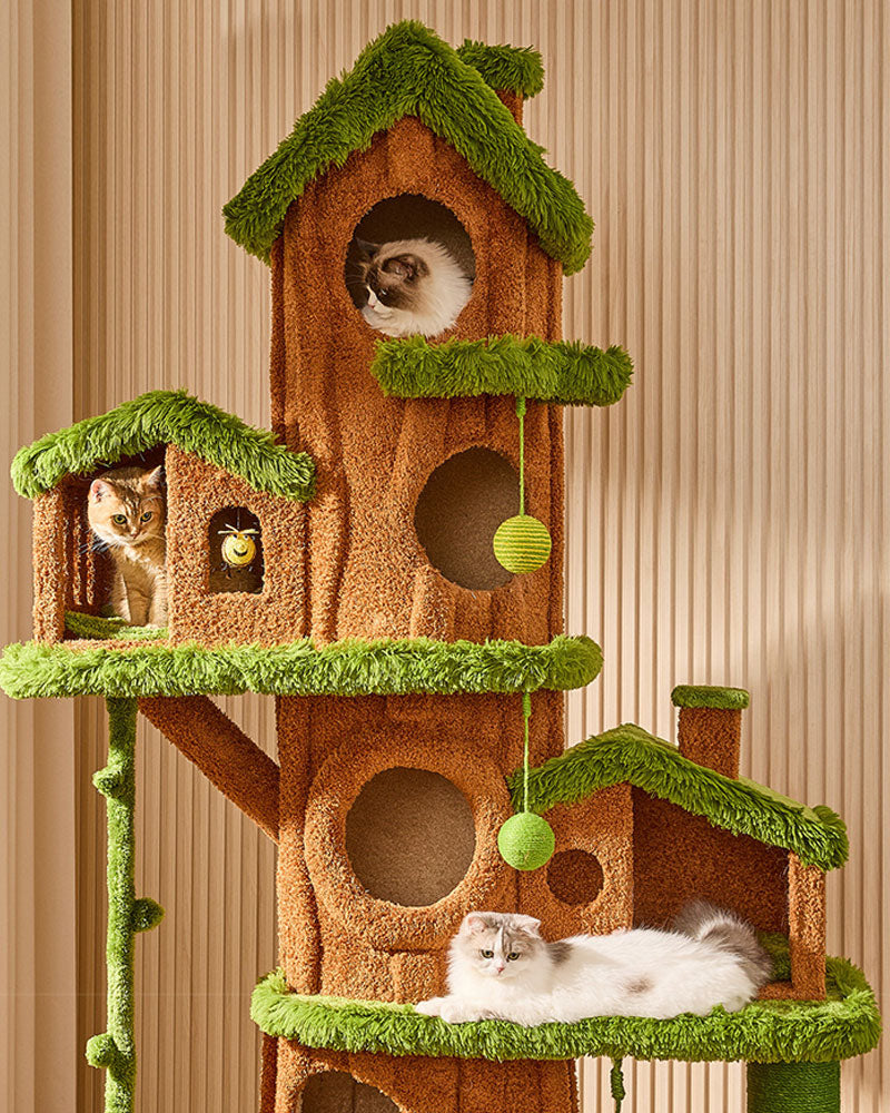 7.71 ft Tall Jungle Tree Cat Tower