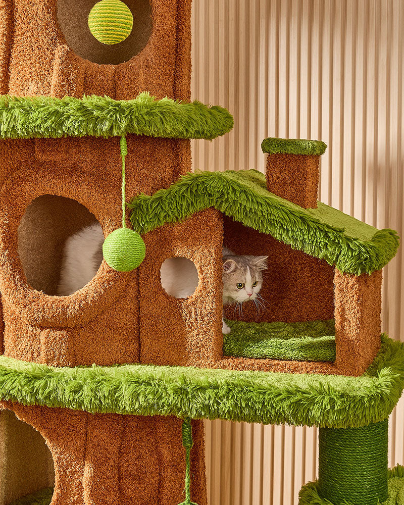 7.71 ft Tall Jungle Tree Cat Tower