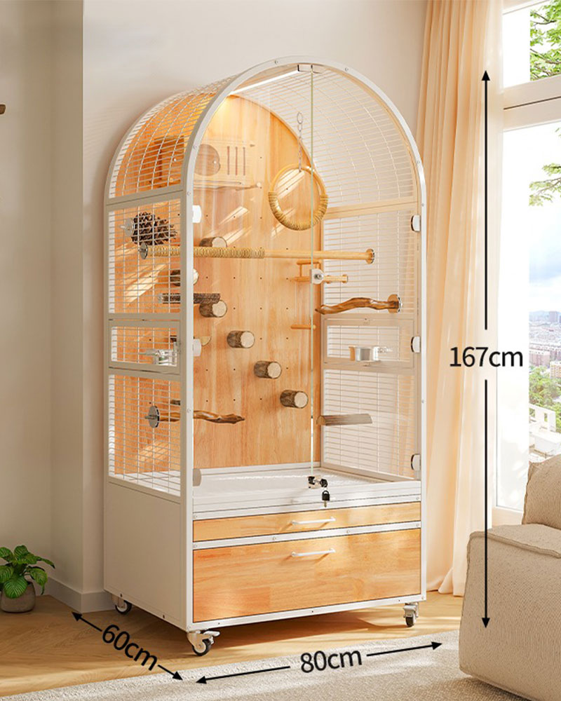 Baroque Garden Large Parrot Cage Bird Aviary