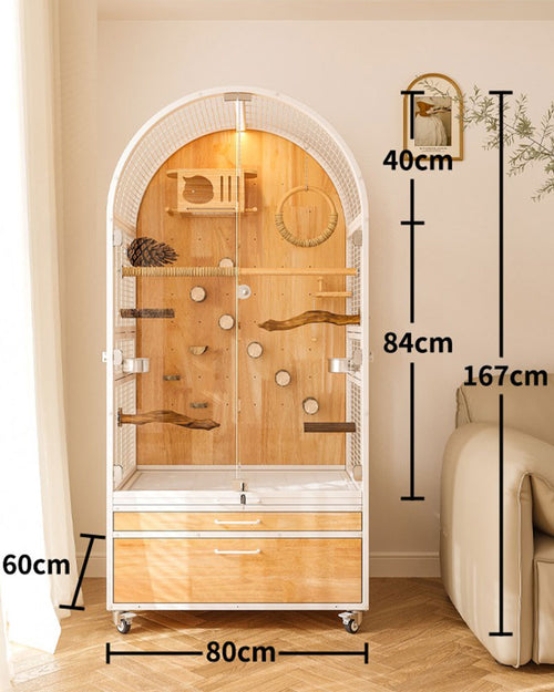 Baroque Garden Large Parrot Cage Bird Aviary