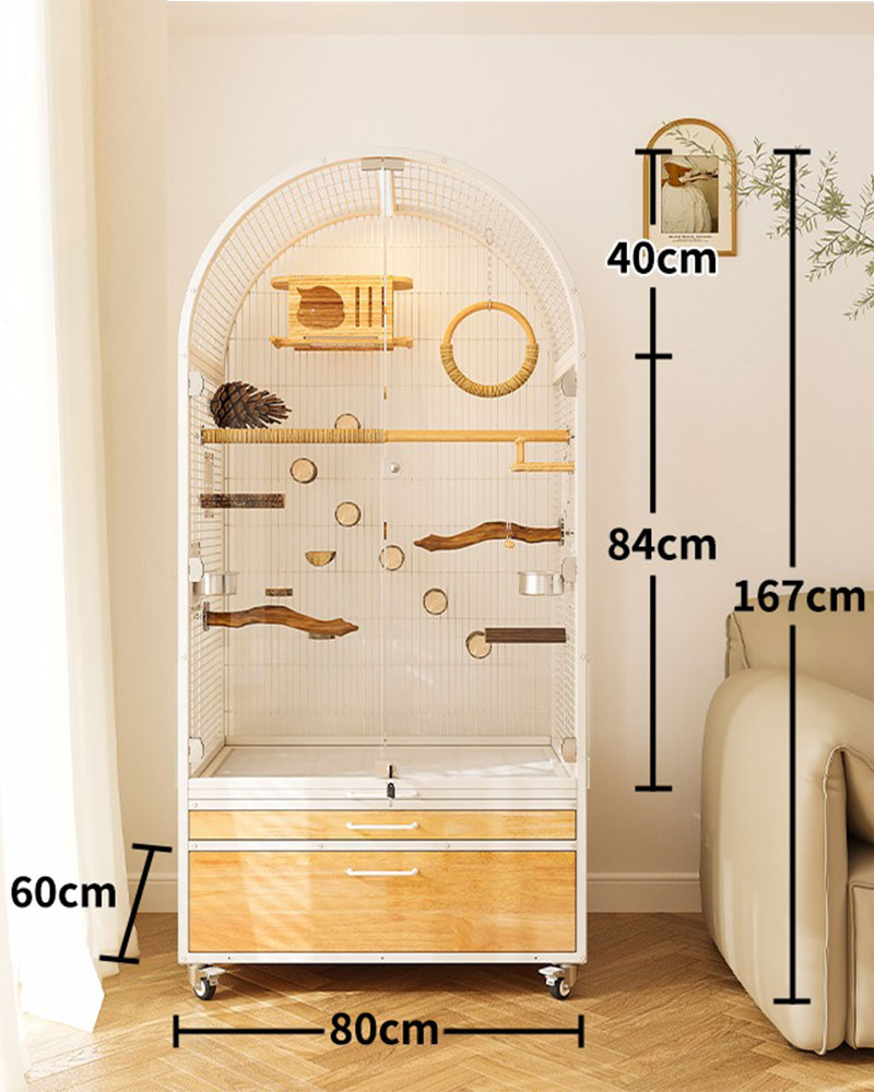 Baroque Garden Large Parrot Cage Bird Aviary