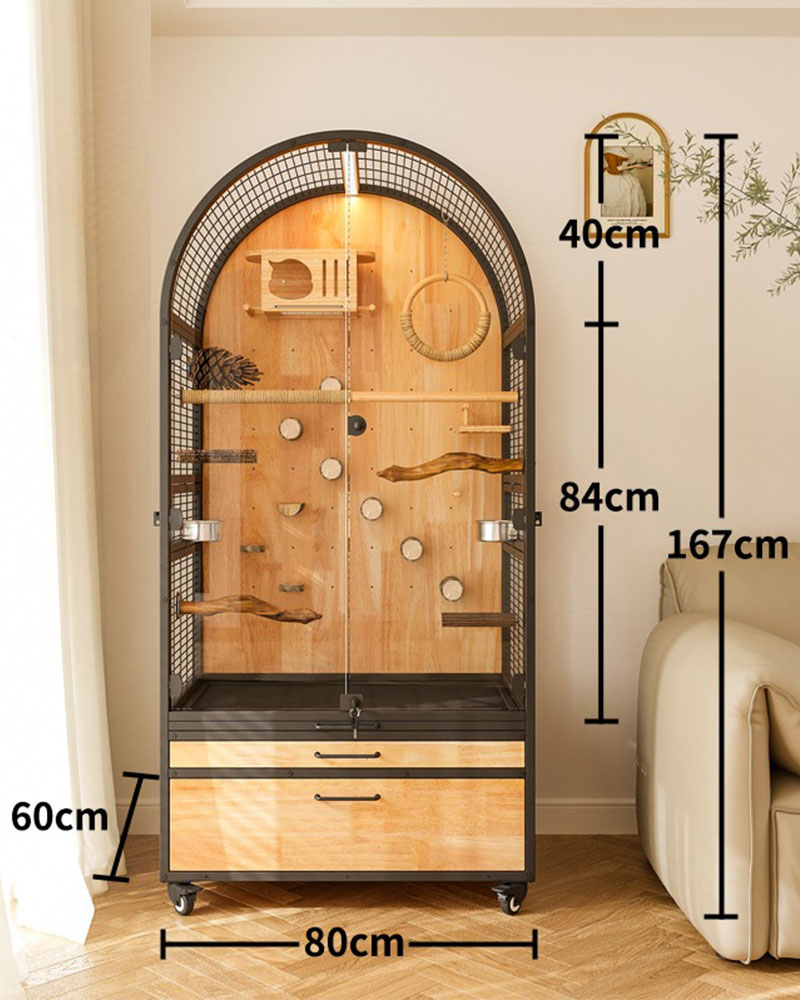 Baroque Garden Large Parrot Cage Bird Aviary