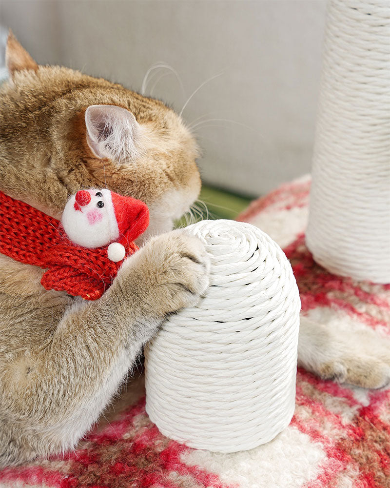 Christmas Cozy Enclosed Cat Bed