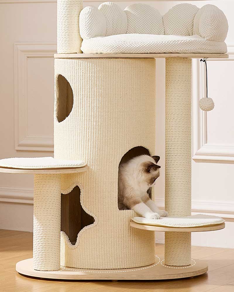 Cloud Sofa Cream Toned Cat Tree Furniture