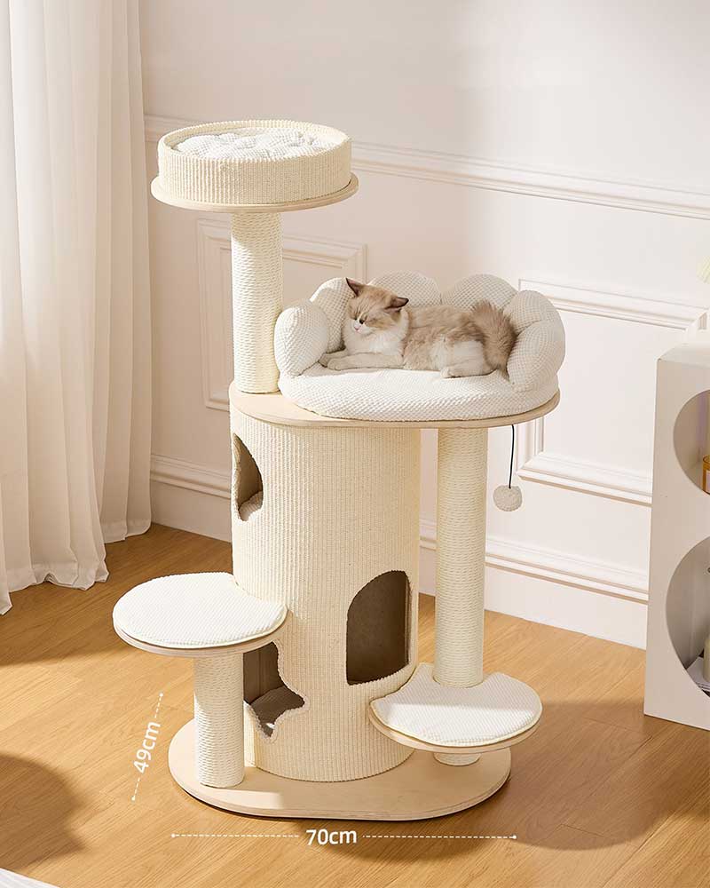 Cloud Sofa Cream Toned Cat Tree Furniture