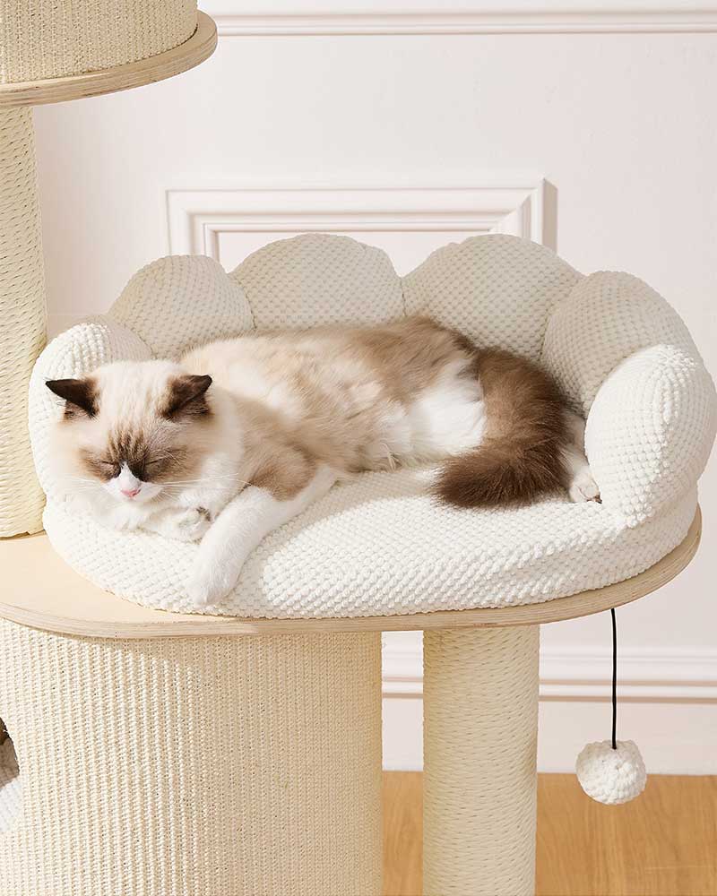 Cloud Sofa Cream Toned Cat Tree Furniture