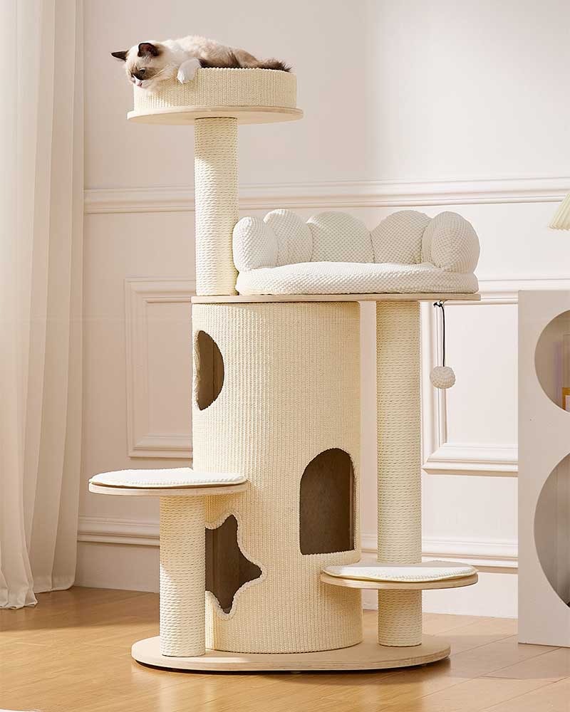 Cloud Sofa Cream Toned Cat Tree Furniture