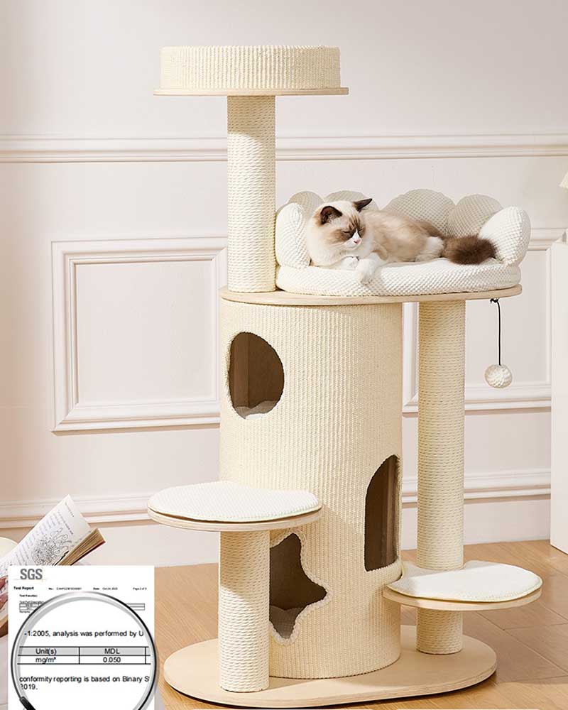 Cloud Sofa Cream Toned Cat Tree Furniture