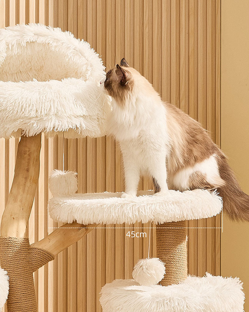 Cloud Solid Wood Cat Tree for Large Cats
