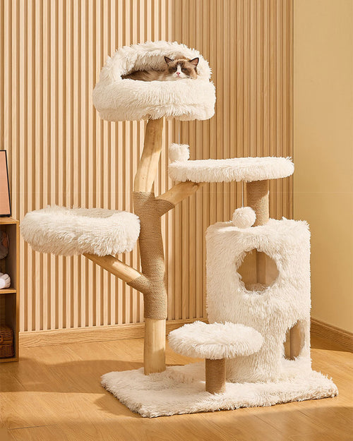 Cloud Solid Wood Cat Tree for Large Cats