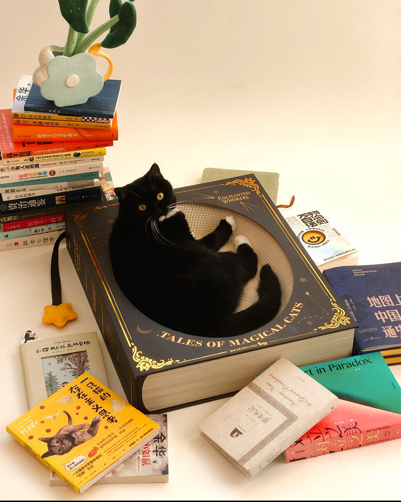 Creative Spellbook Cat Scratching Bed