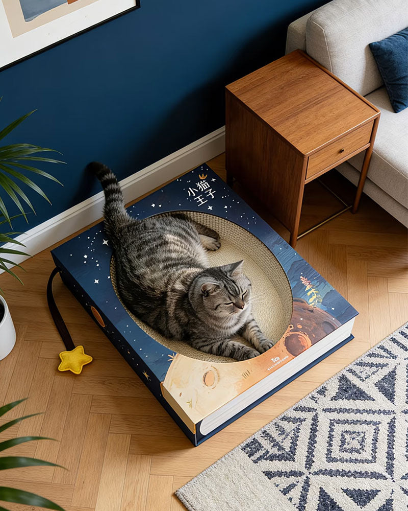 Creative Spellbook Cat Scratching Bed