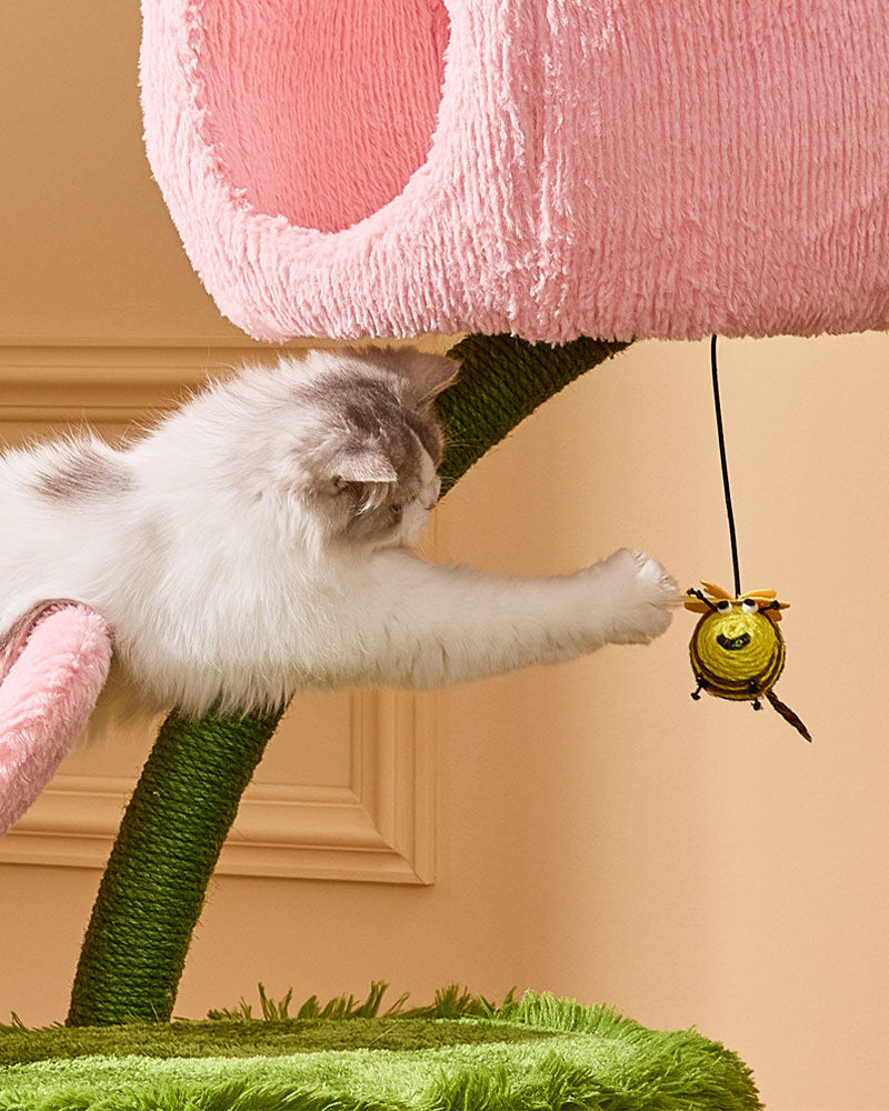 Cute Tulip Garden Cat Tree