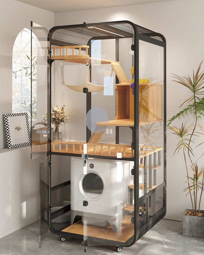 Deluxe Integrated Cat Villa with Panoramic View
