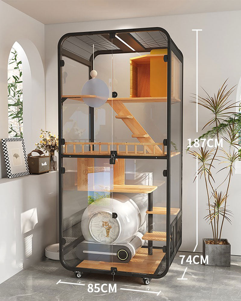 Deluxe Integrated Cat Villa with Panoramic View