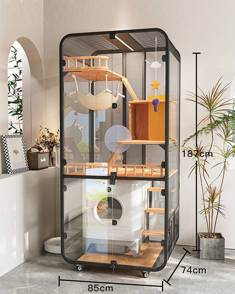 Deluxe Integrated Cat Villa with Panoramic View