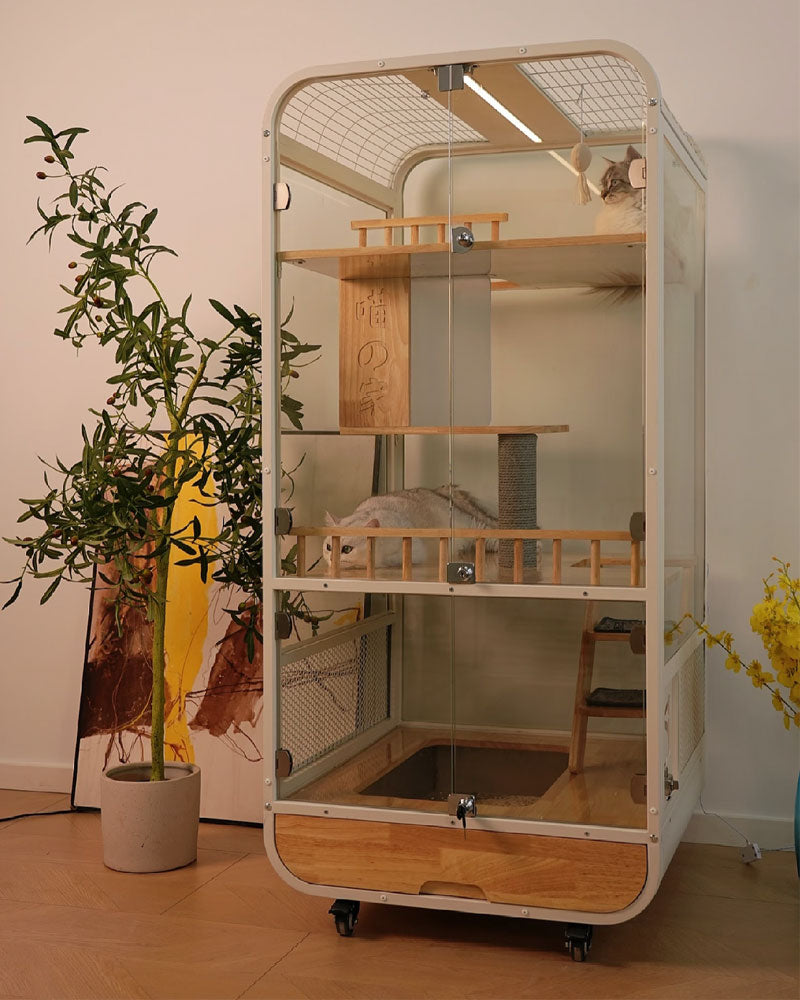 Deluxe Integrated Cat Villa with Panoramic View