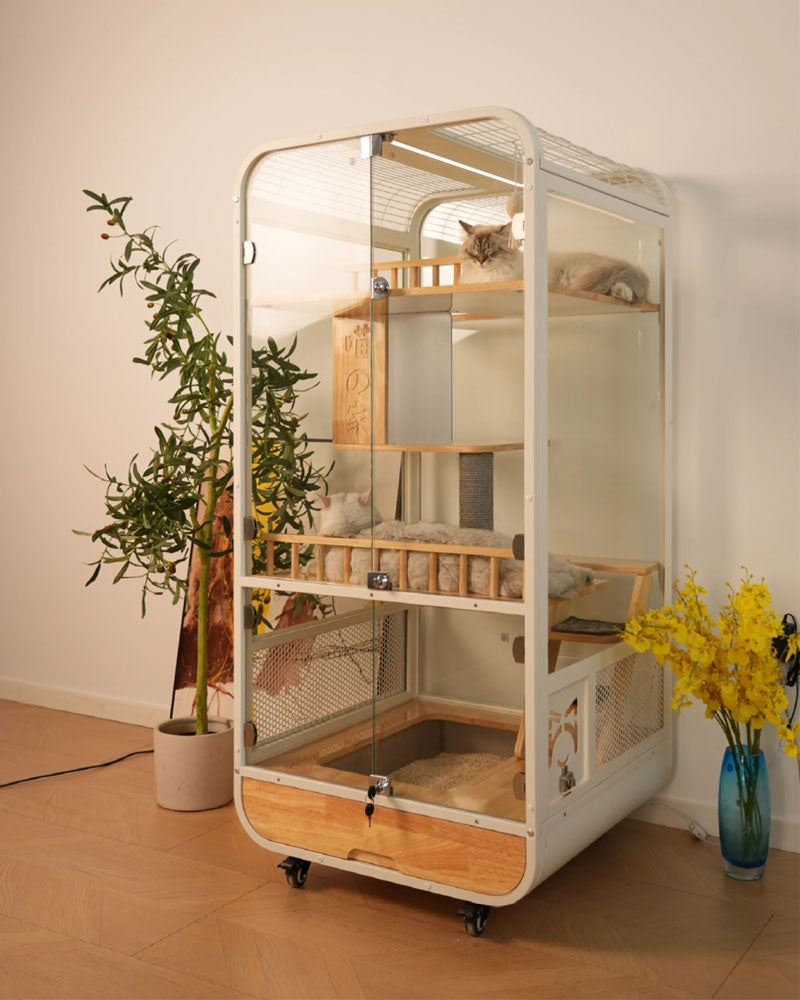 Deluxe Integrated Cat Villa with Panoramic View