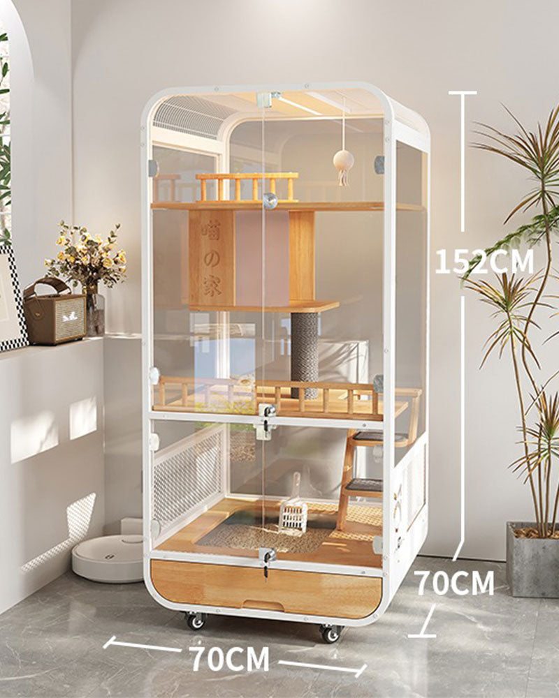 Deluxe Integrated Cat Villa with Panoramic View