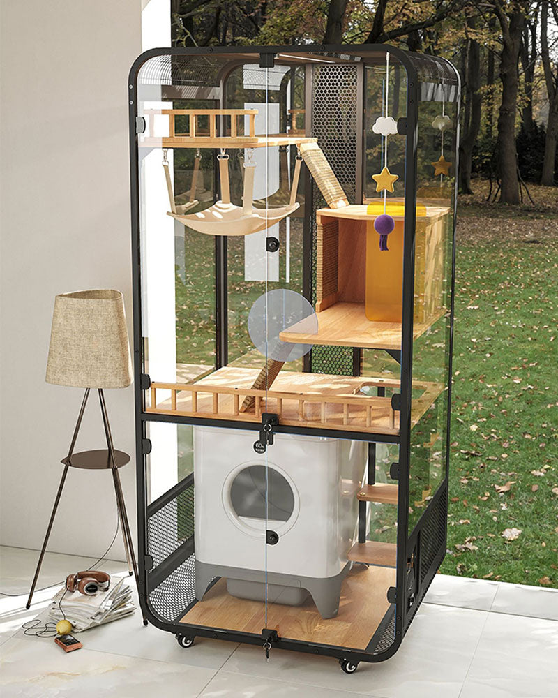 Deluxe Integrated Cat Villa with Panoramic View