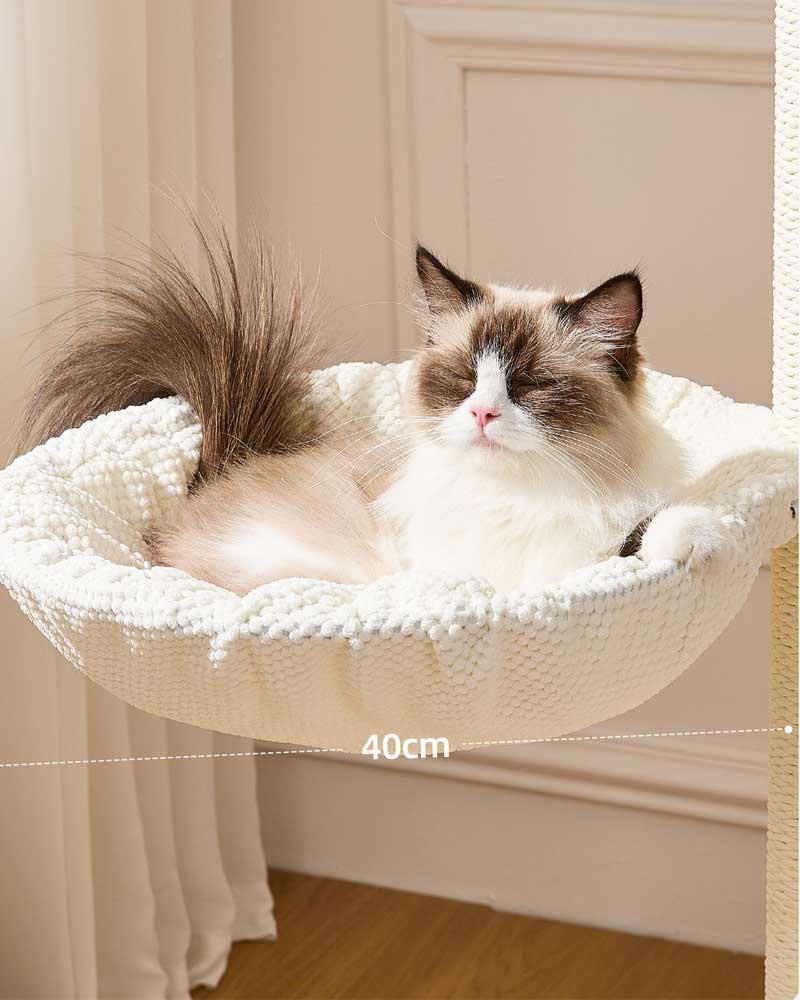 Elegant Cream Toned Cat Tree Furniture Large