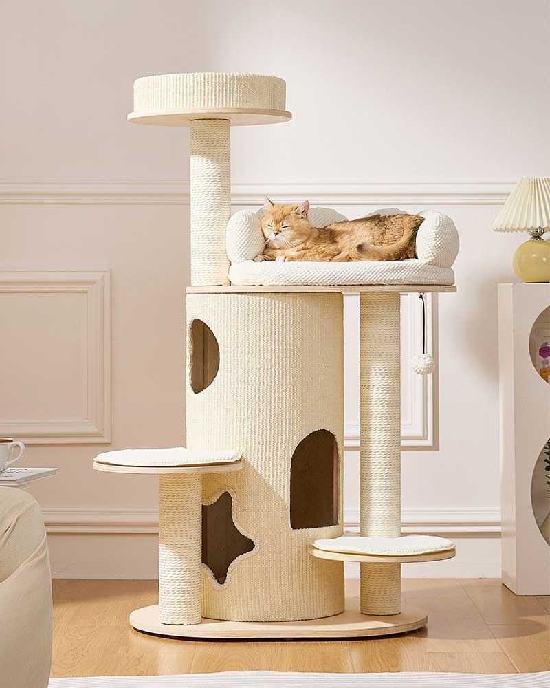 Cloud Sofa Cream Toned Cat Tree Furniture
