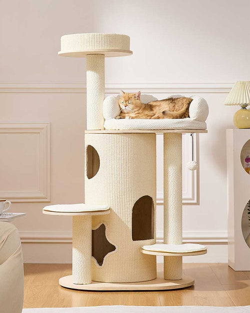 Cloud Sofa Cream Toned Cat Tree Furniture