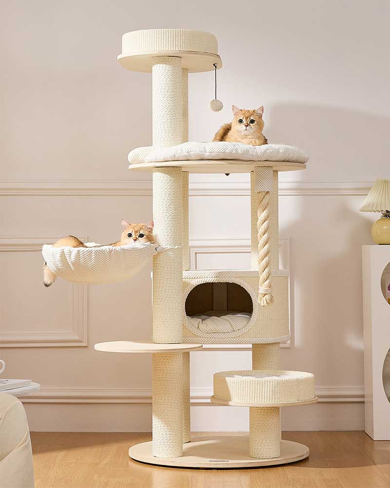 Cloud Sofa Cream Toned Cat Tree Furniture