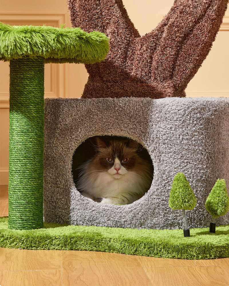 Evergreen Luxury Cat Tree for Large Cats