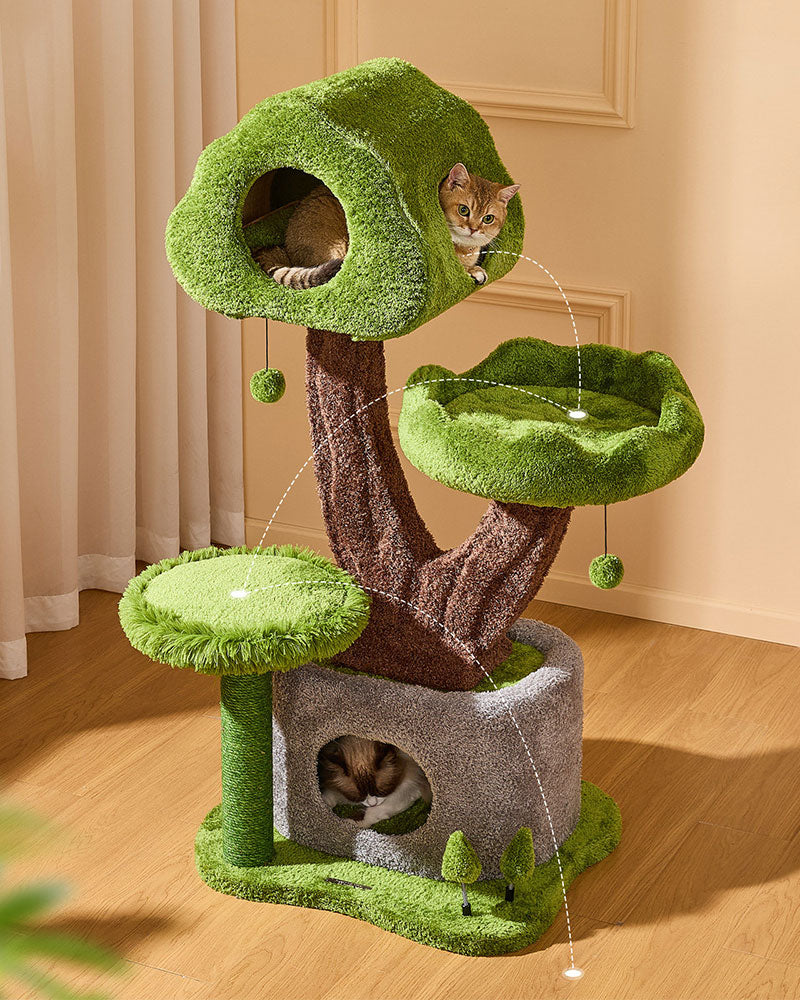 Evergreen Luxury Cat Tree for Large Cats