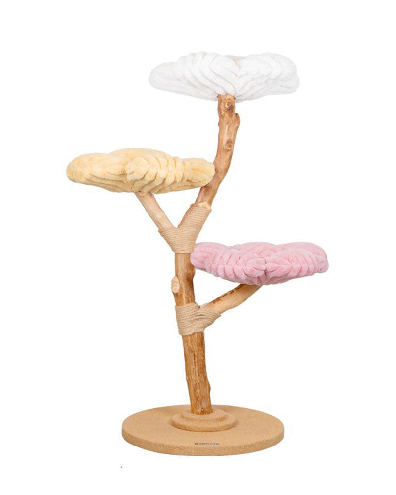 Fluffy Solid Wood Large Cat Tree