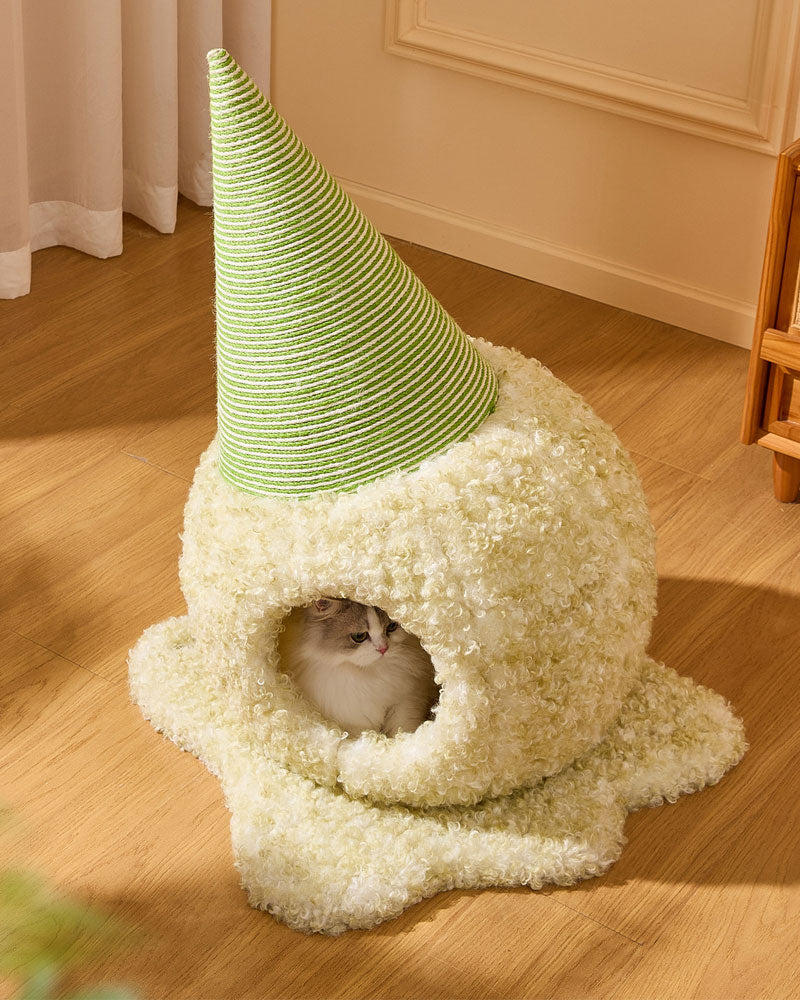 Ice Cream Cat Cave Cozy Bed