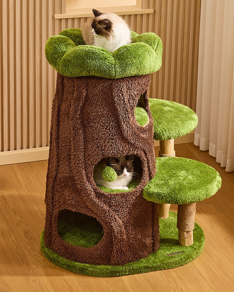 Jungle Cave Retreat Cat Tree Pro