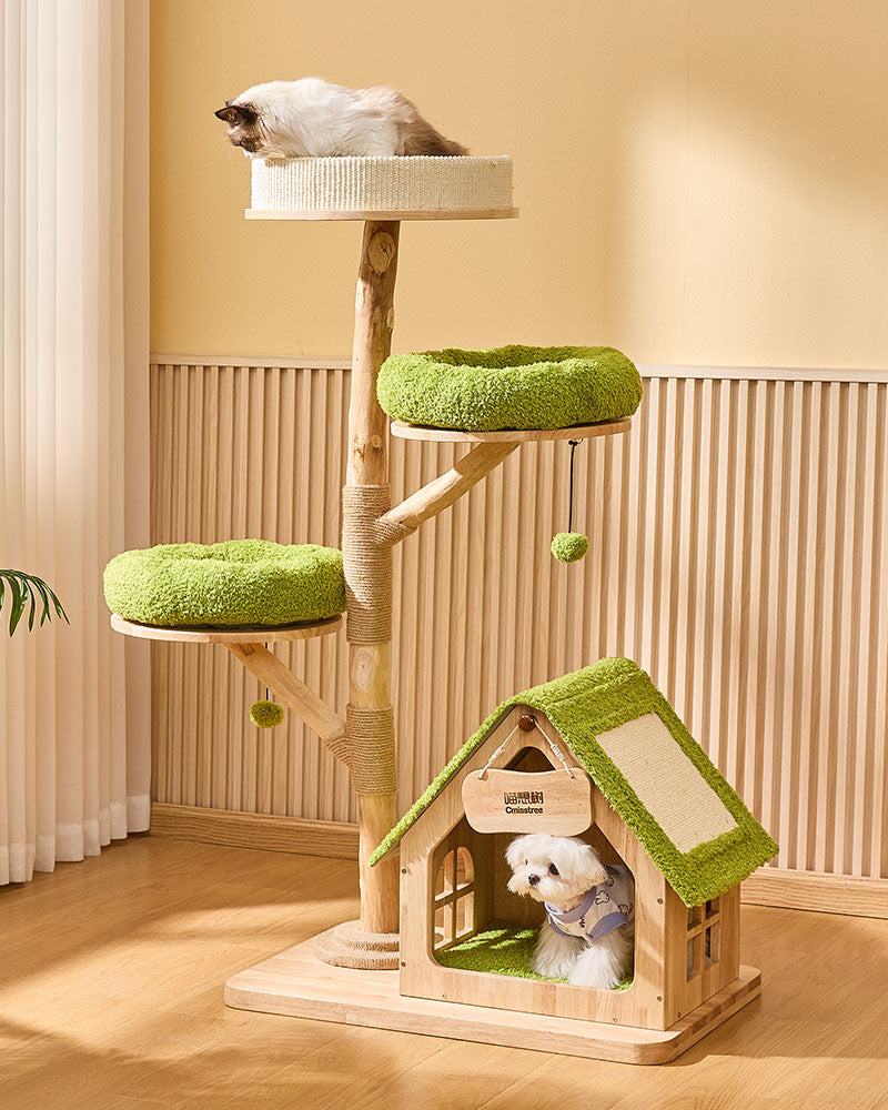 Jungle Wood Large Cat Tree House