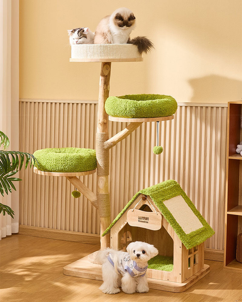 Jungle Wood Large Cat Tree House