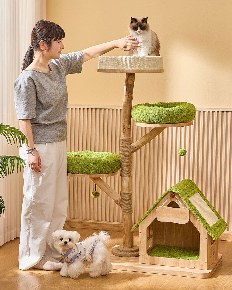 Jungle Wood Large Cat Tree House