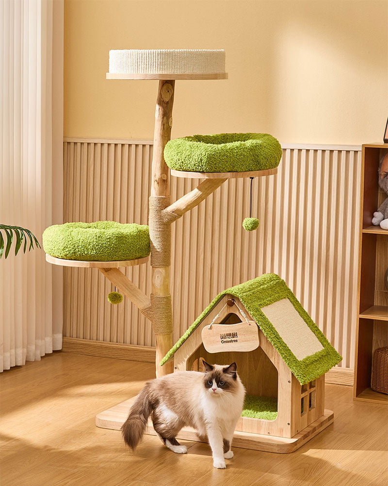 Jungle Wood Large Cat Tree House