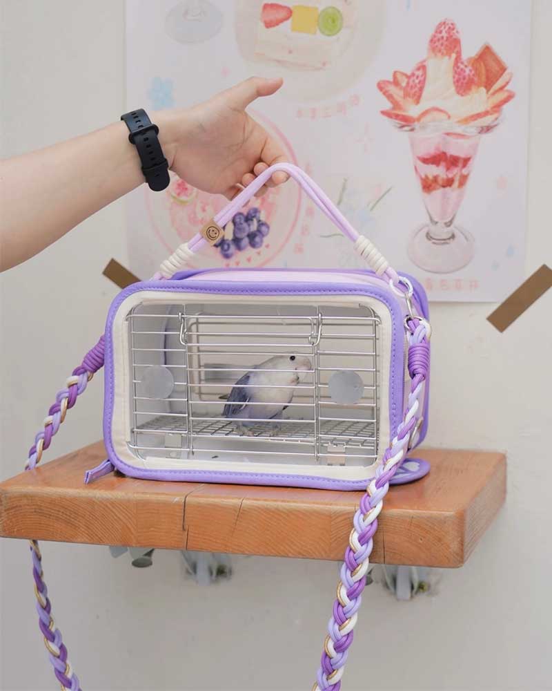 Lightweight Outdoor Travel Carrier for Small Birds