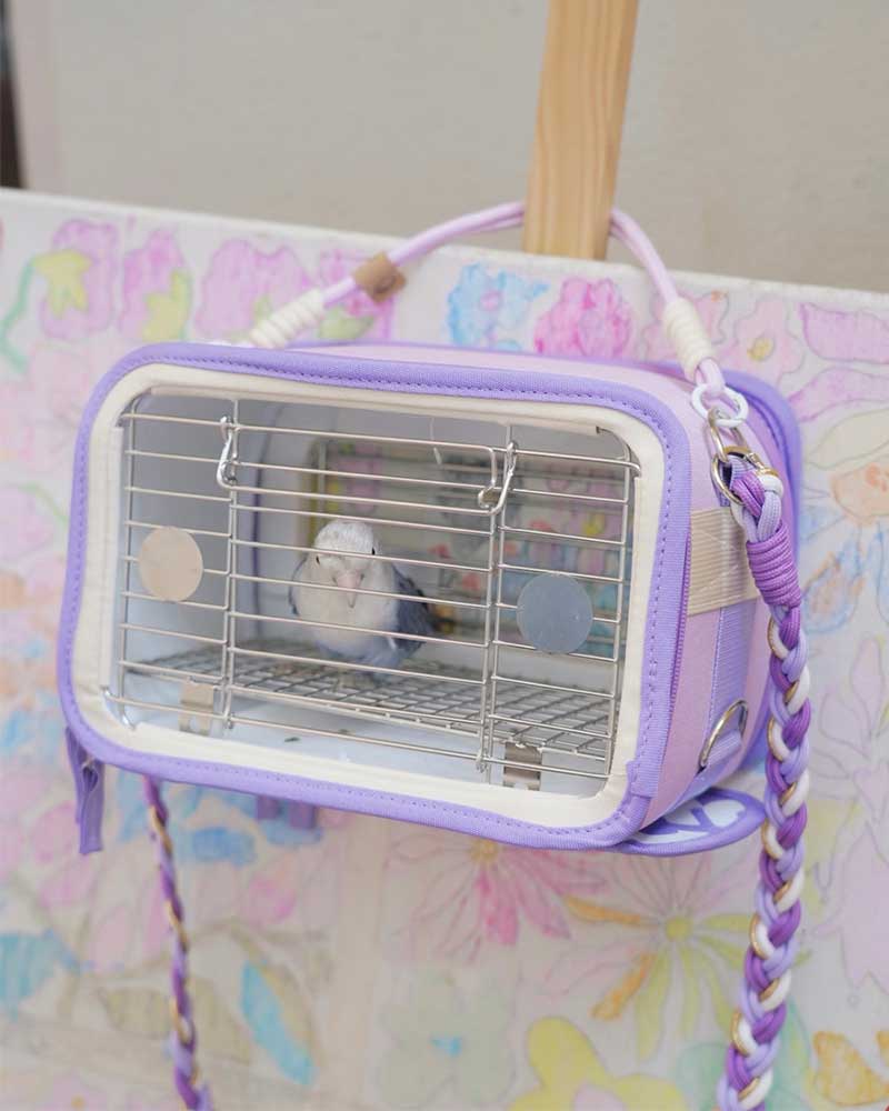Lightweight Outdoor Travel Carrier for Small Birds