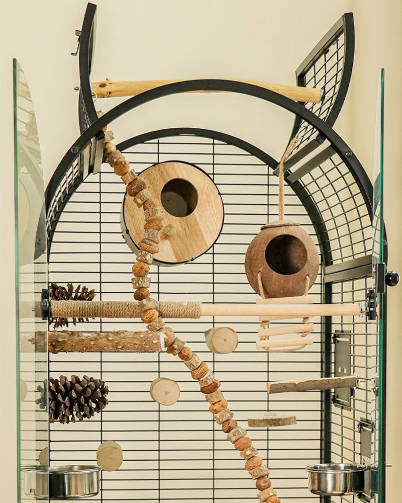 Luxury Indoor Bird Cage for Parrots with Skylight