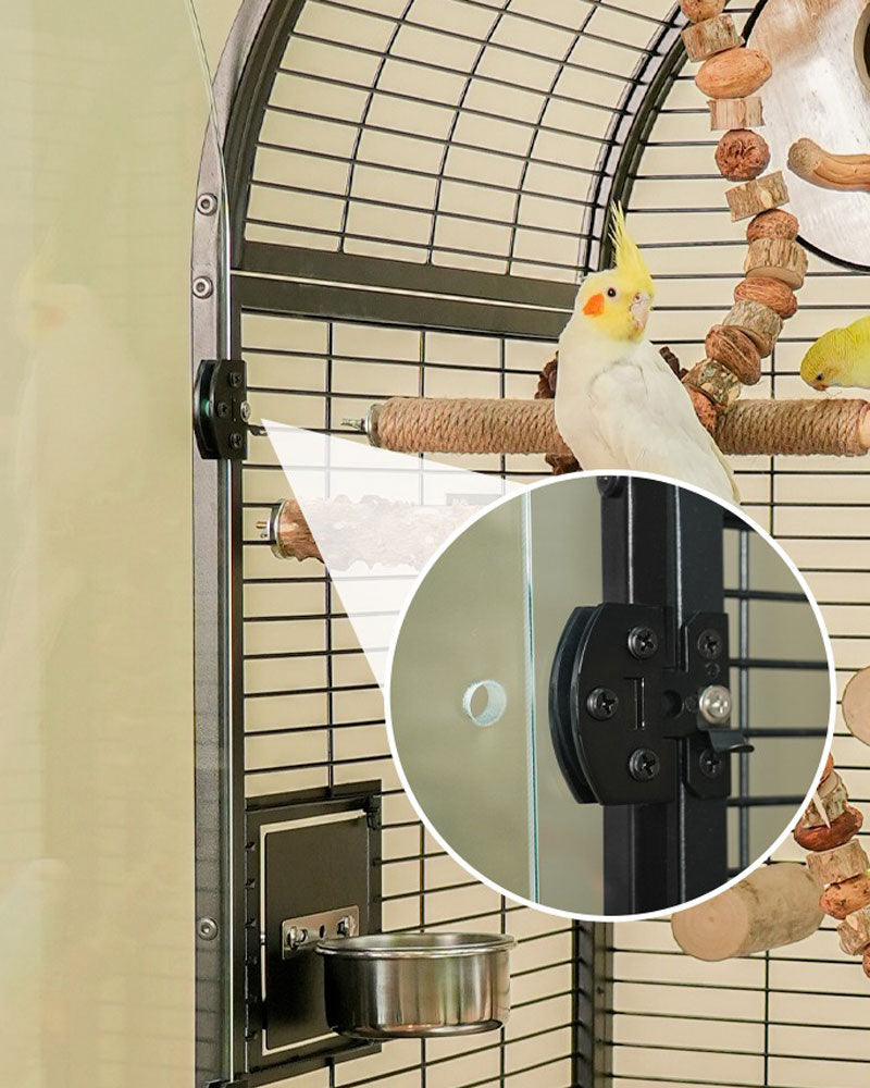 Luxury Indoor Bird Cage for Parrots with Skylight