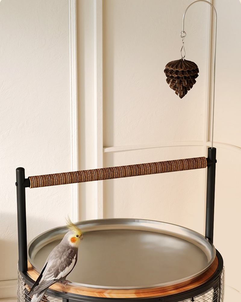 Luxury Multifunctional Stainless Steel Bird Cage Villa