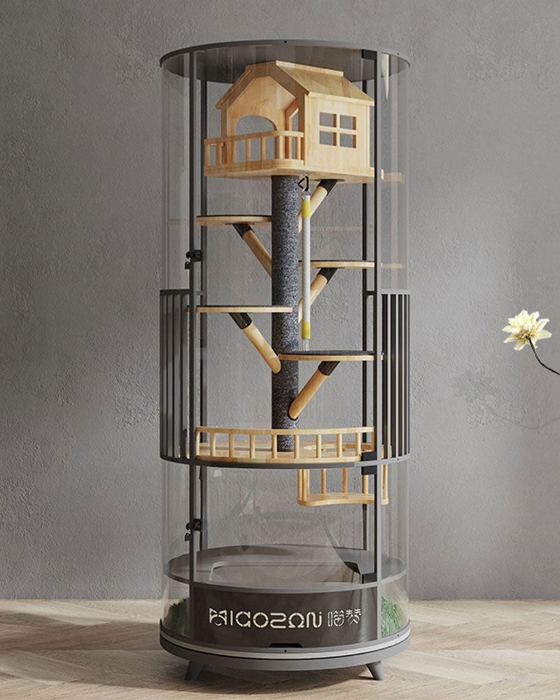 Luxury Panoramic Glass Cat Villa