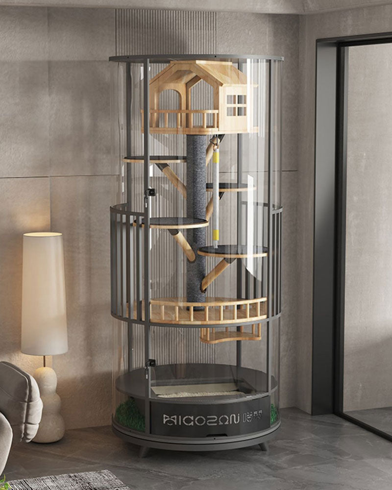 Luxury Panoramic Glass Cat Villa