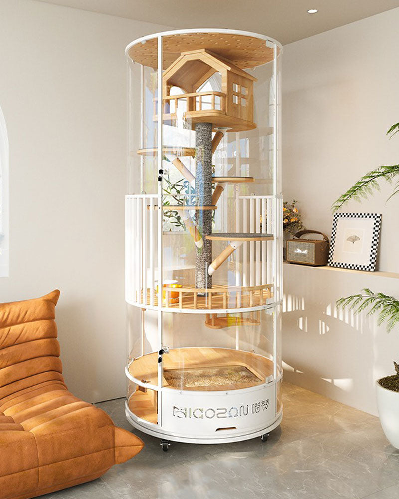 Luxury Panoramic Glass Cat Villa
