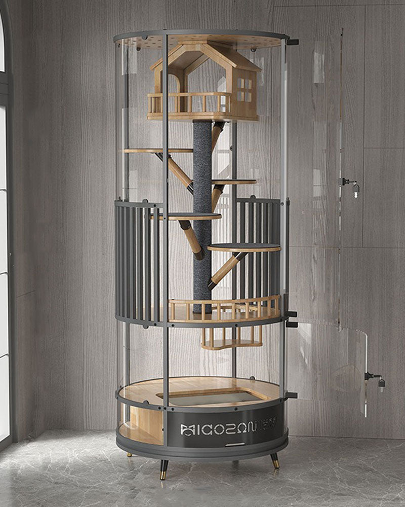 Luxury Panoramic Glass Cat Villa