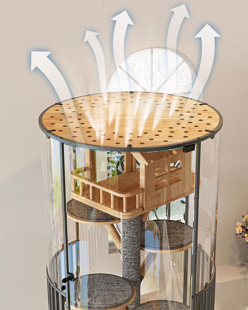 Luxury Panoramic Glass Cat Villa